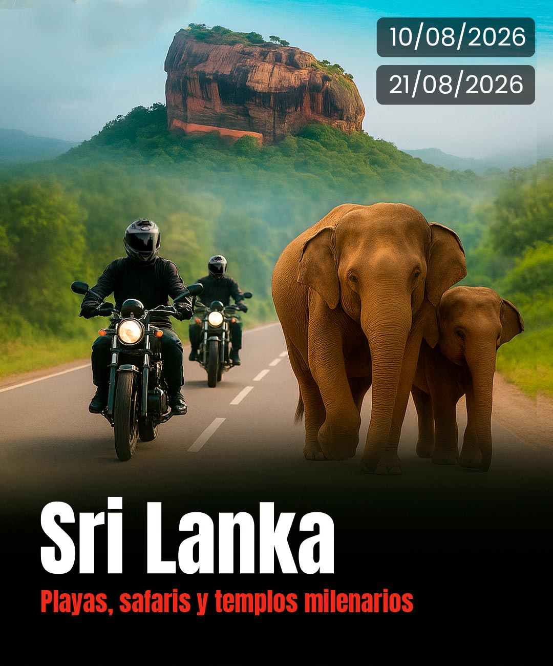 VIAJE MOTO SRI LANKA